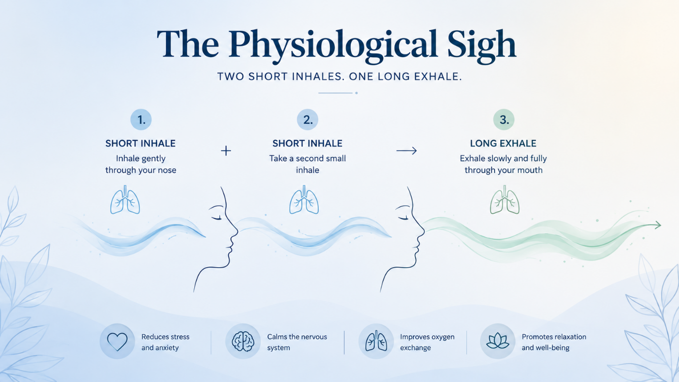 Physiological sigh technique